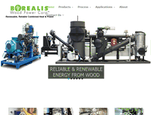 Tablet Screenshot of borealiswoodpower.com